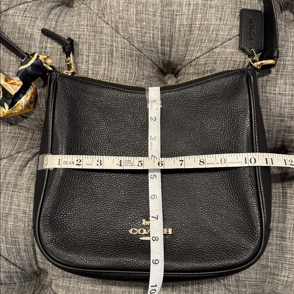 Coach Bag Ellie File Black Pebbled Leather Crossbody - Picture 17 of 17